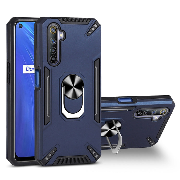 For Realme 6 PC + TPU Protective Case with 360 Degrees Rotatable Ring Holder