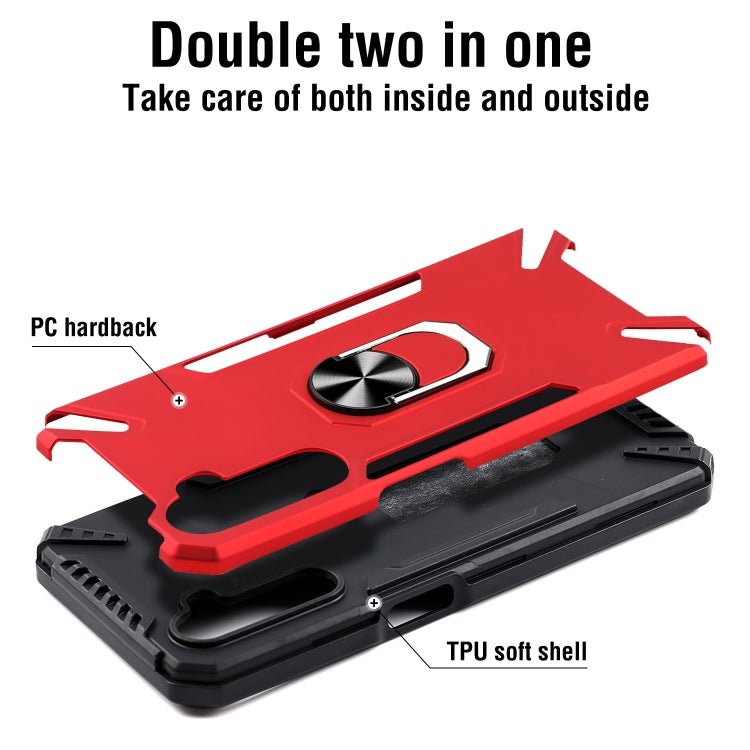 For Realme 6 PC + TPU Protective Case with 360 Degrees Rotatable Ring Holder