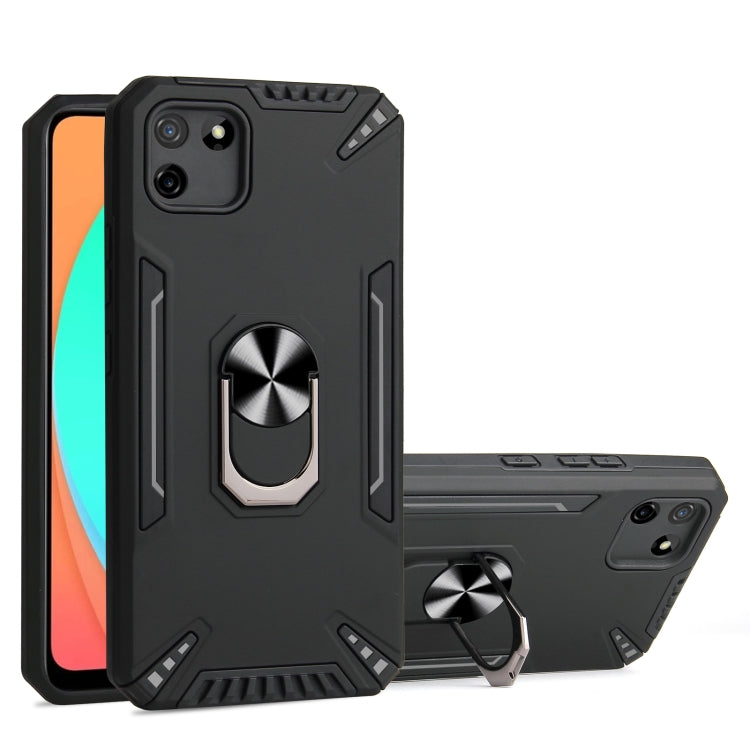 For Realme C11 PC + TPU Protective Case with 360 Degrees Rotatable Ring Holder