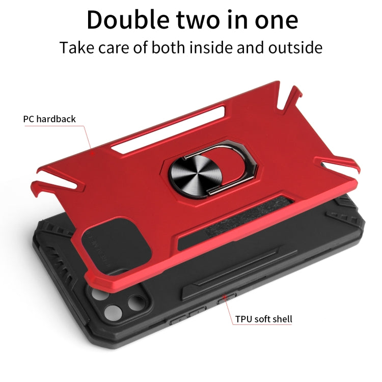 For Realme C11 PC + TPU Protective Case with 360 Degrees Rotatable Ring Holder