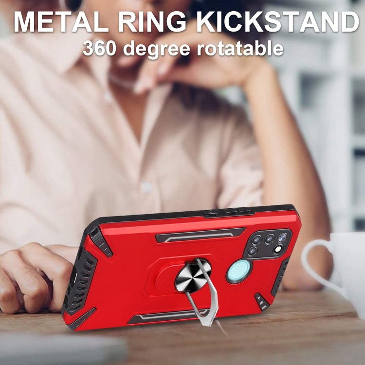 For Realme C17 PC + TPU Protective Case with 360 Degrees Rotatable Ring Holder