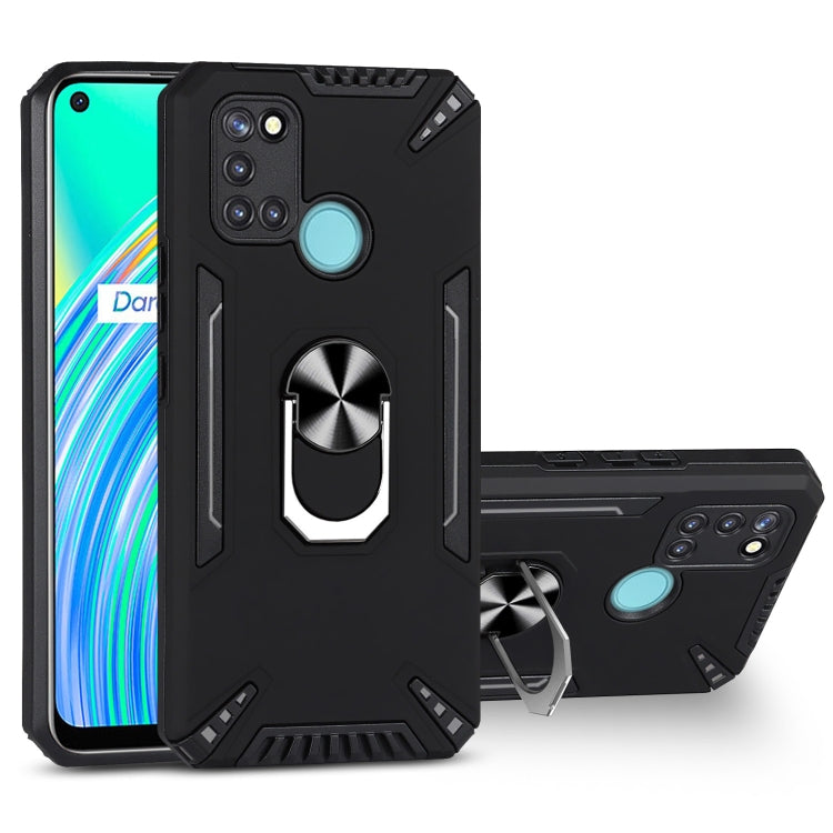 For Realme C17 PC + TPU Protective Case with 360 Degrees Rotatable Ring Holder