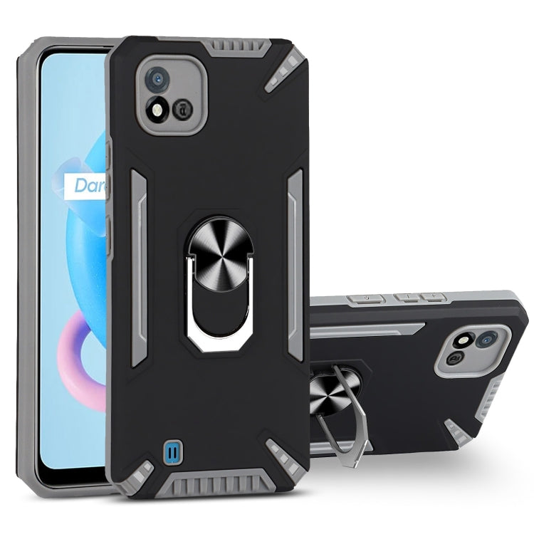 For Realme C20 PC + TPU Protective Case with 360 Degrees Rotatable Ring Holder