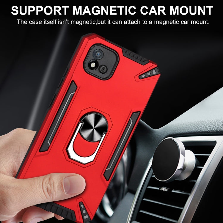 For Realme C20 PC + TPU Protective Case with 360 Degrees Rotatable Ring Holder
