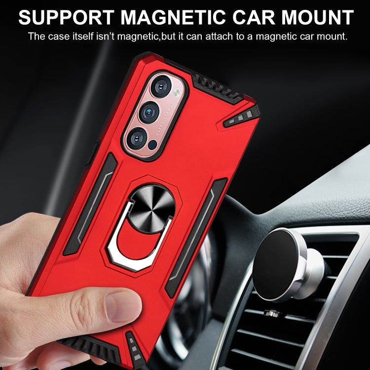 For OPPO Reno4 Pro PC + TPU Protective Case with 360 Degrees Rotatable Ring Holder