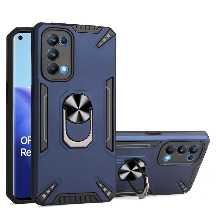 For OPPO Reno5 Pro 5G PC + TPU Protective Case with 360 Degrees Rotatable Ring Holder