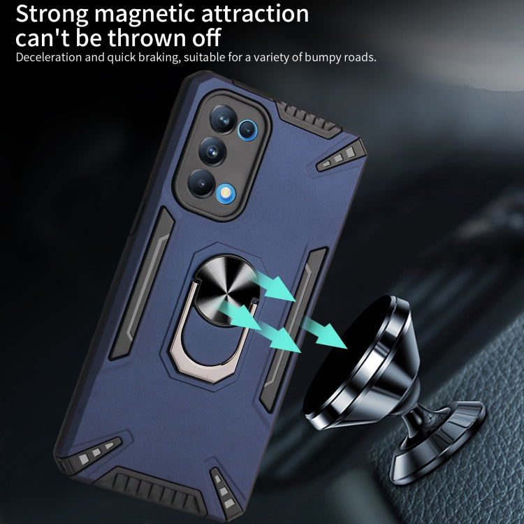 For OPPO Reno5 Pro 5G PC + TPU Protective Case with 360 Degrees Rotatable Ring Holder