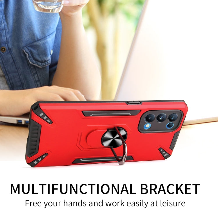 For OPPO Reno5 Pro 5G PC + TPU Protective Case with 360 Degrees Rotatable Ring Holder