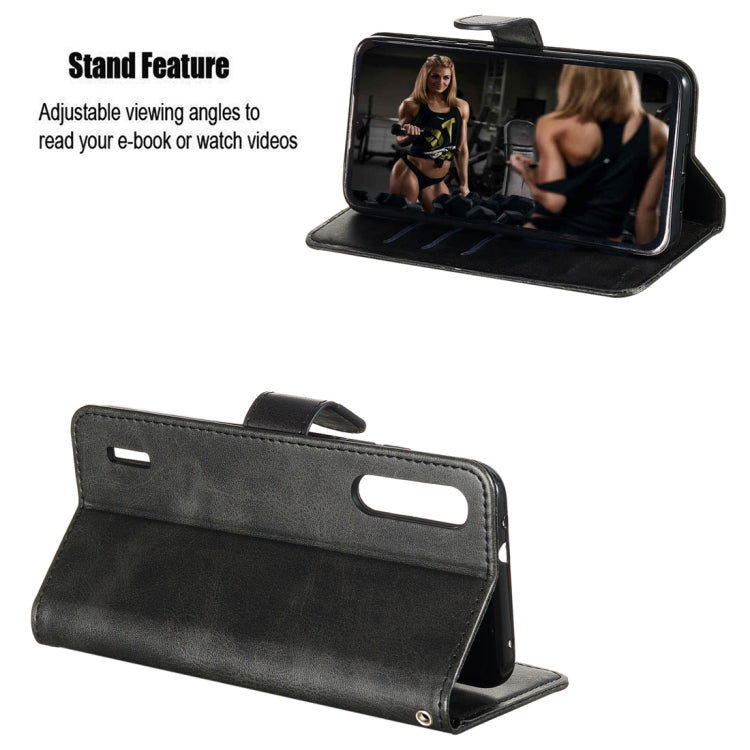 For Xiaomi Mi CC9e / Mi A3 Fashion Calf Texture Zipper Horizontal Flip PU Leather Case, with Holder & Card Slots & Wallet