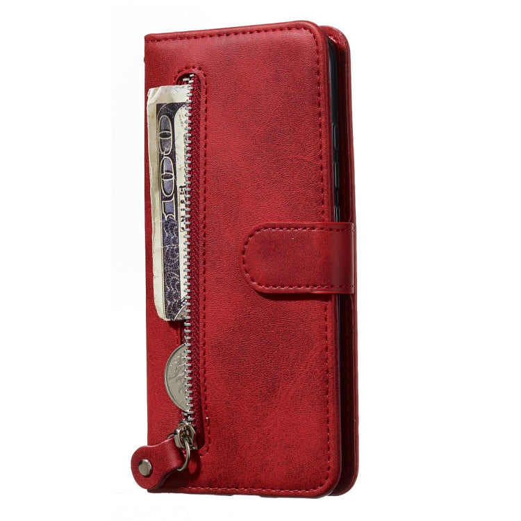 For Xiaomi Mi CC9e / Mi A3 Fashion Calf Texture Zipper Horizontal Flip PU Leather Case, with Holder & Card Slots & Wallet