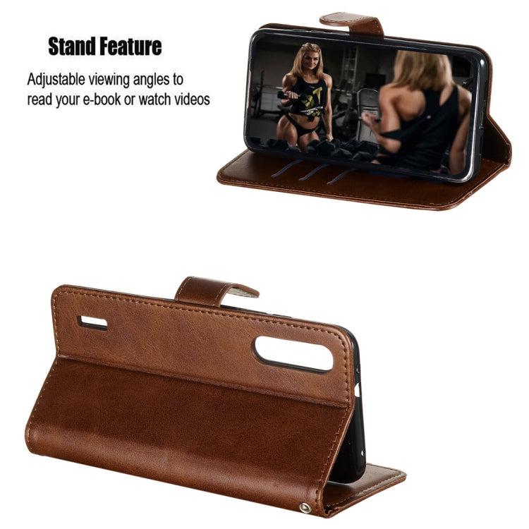 For Xiaomi Mi CC9e / Mi A3 Fashion Calf Texture Zipper Horizontal Flip PU Leather Case, with Holder & Card Slots & Wallet