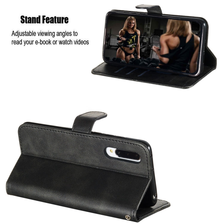 For Xiaomi Mi CC9 / Mi A3 Lite Fashion Calf Texture Zipper Horizontal Flip PU Leather Case, with Holder & Card Slots & Wallet