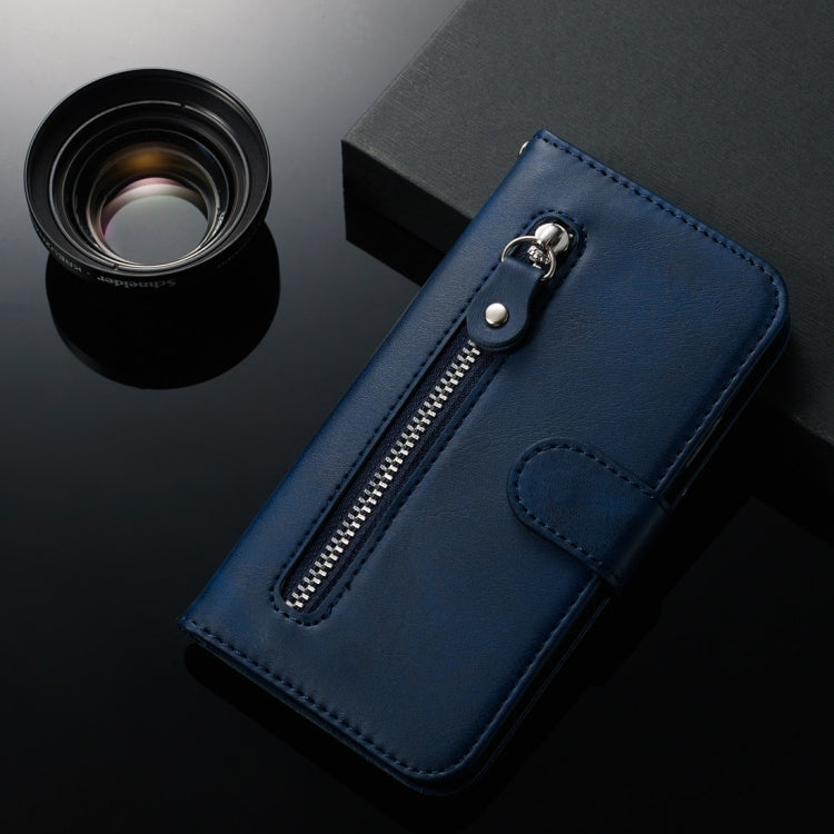 For Xiaomi Mi CC9 / Mi A3 Lite Fashion Calf Texture Zipper Horizontal Flip PU Leather Case, with Holder & Card Slots & Wallet