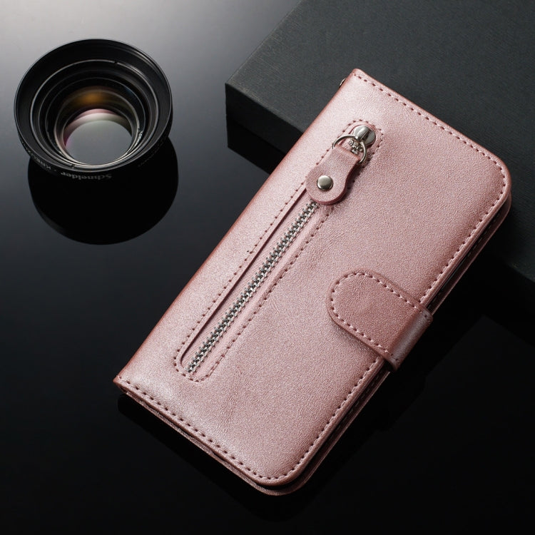 For Xiaomi Mi CC9 / Mi A3 Lite Fashion Calf Texture Zipper Horizontal Flip PU Leather Case, with Holder & Card Slots & Wallet