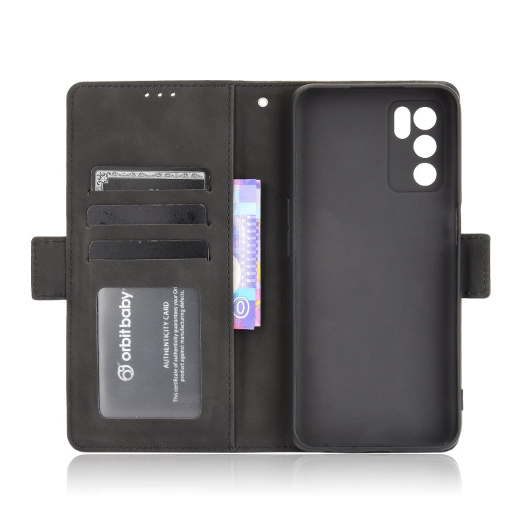 For OPPO A16 Skin Feel Calf Pattern Horizontal Flip Leather Case with Holder & Card Slots & Photo Frame