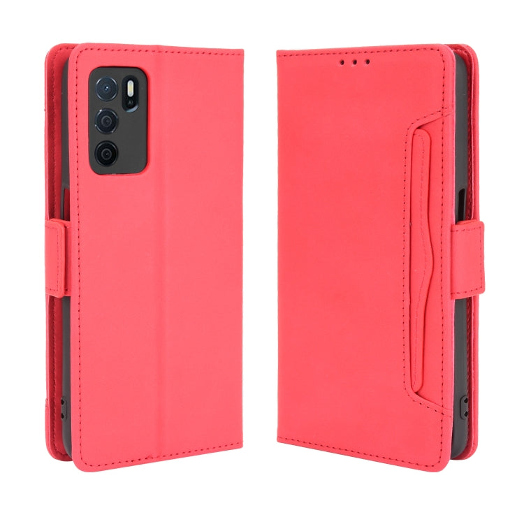 For OPPO A16 Skin Feel Calf Pattern Horizontal Flip Leather Case with Holder & Card Slots & Photo Frame