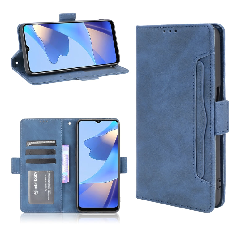 For OPPO A16 Skin Feel Calf Pattern Horizontal Flip Leather Case with Holder & Card Slots & Photo Frame