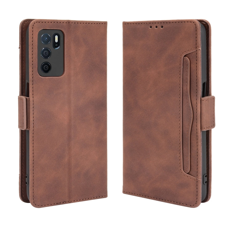 For OPPO A16 Skin Feel Calf Pattern Horizontal Flip Leather Case with Holder & Card Slots & Photo Frame