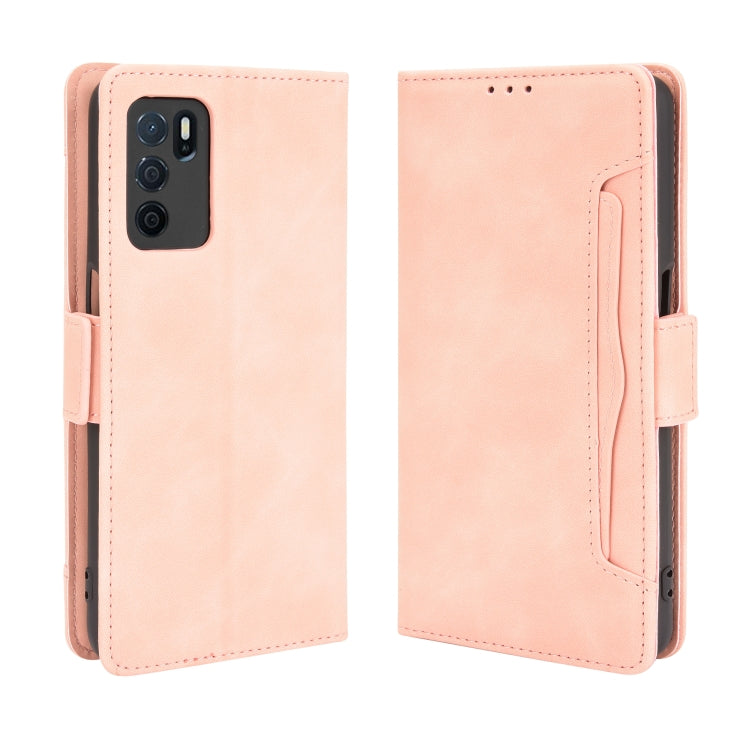 For OPPO A16 Skin Feel Calf Pattern Horizontal Flip Leather Case with Holder & Card Slots & Photo Frame