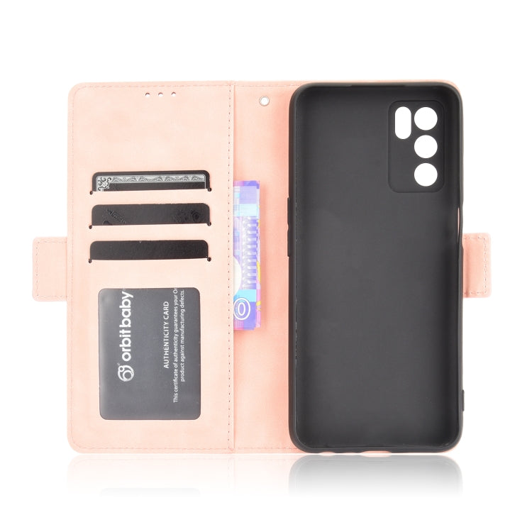 For OPPO A16 Skin Feel Calf Pattern Horizontal Flip Leather Case with Holder & Card Slots & Photo Frame