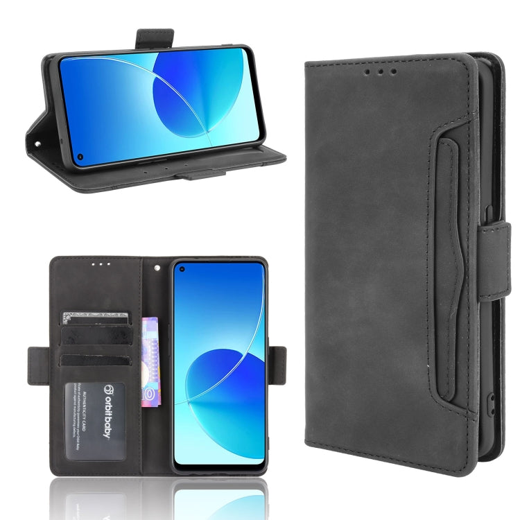 For OPPO Reno6 Z Skin Feel Calf Pattern Horizontal Flip Leather Case with Holder & Card Slots & Photo Frame