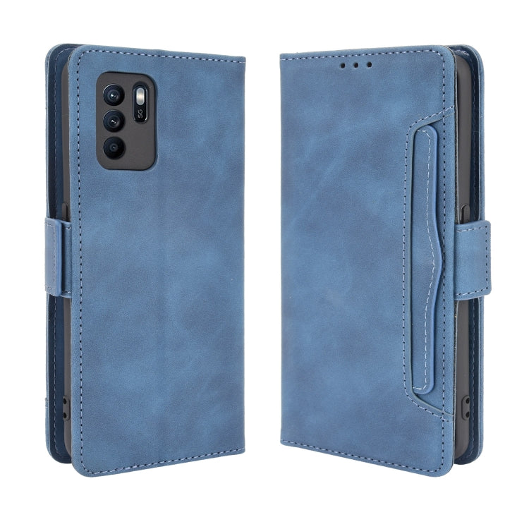 For OPPO Reno6 Z Skin Feel Calf Pattern Horizontal Flip Leather Case with Holder & Card Slots & Photo Frame