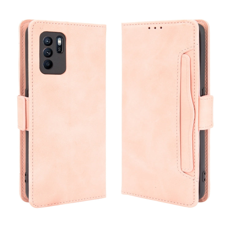 For OPPO Reno6 Z Skin Feel Calf Pattern Horizontal Flip Leather Case with Holder & Card Slots & Photo Frame