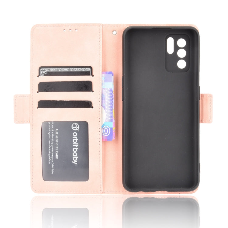 For OPPO Reno6 Z Skin Feel Calf Pattern Horizontal Flip Leather Case with Holder & Card Slots & Photo Frame