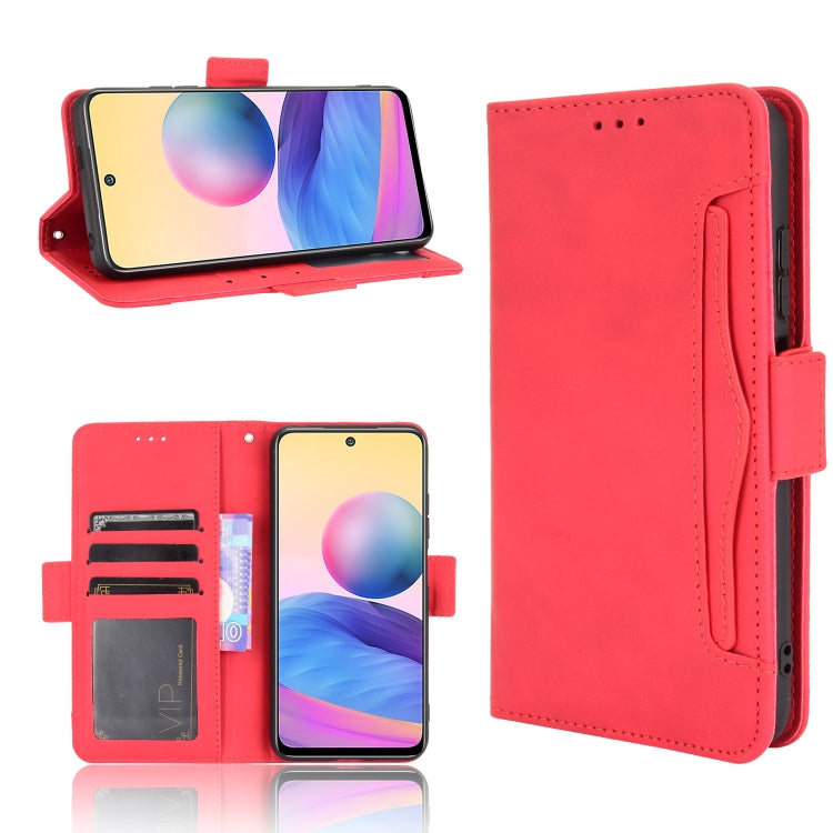 For Xiaomi Redmi Note 10 5G Skin Feel Calf Pattern Horizontal Flip Leather Case with Holder & Card Slots & Photo Frame