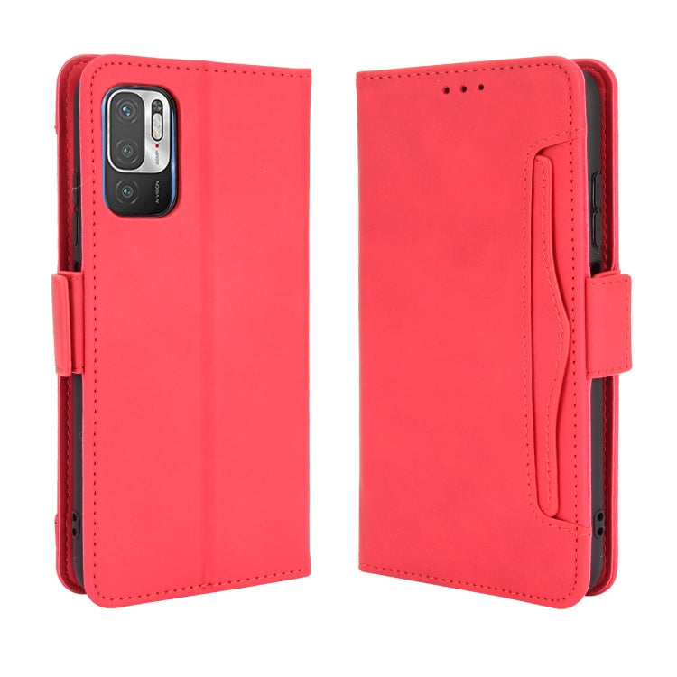 For Xiaomi Redmi Note 10 5G Skin Feel Calf Pattern Horizontal Flip Leather Case with Holder & Card Slots & Photo Frame