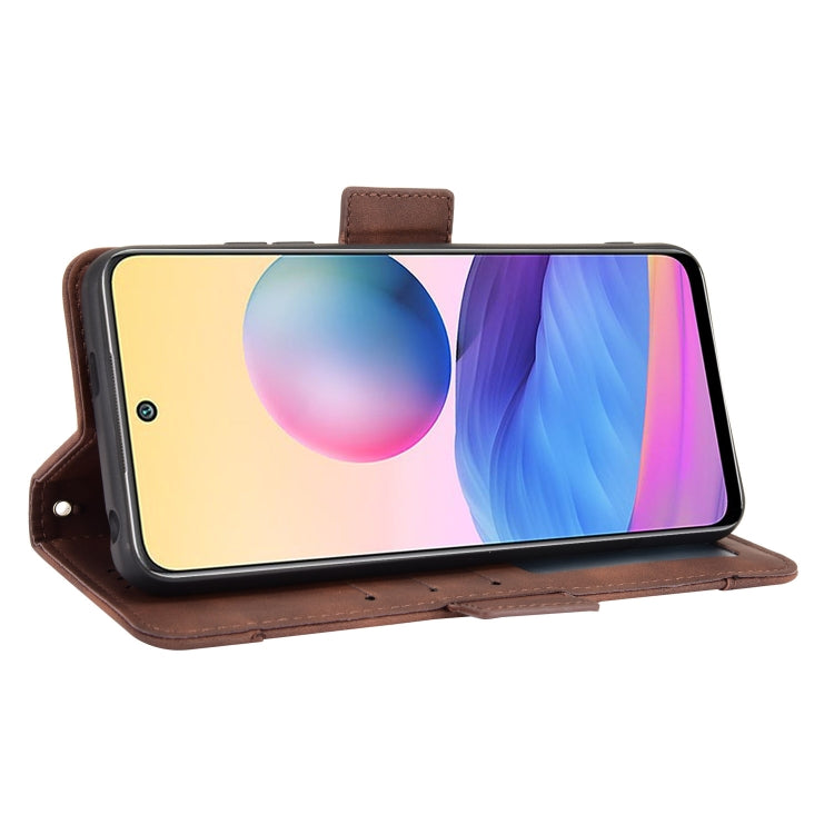 For Xiaomi Redmi Note 10 5G Skin Feel Calf Pattern Horizontal Flip Leather Case with Holder & Card Slots & Photo Frame