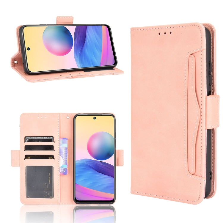 For Xiaomi Redmi Note 10 5G Skin Feel Calf Pattern Horizontal Flip Leather Case with Holder & Card Slots & Photo Frame