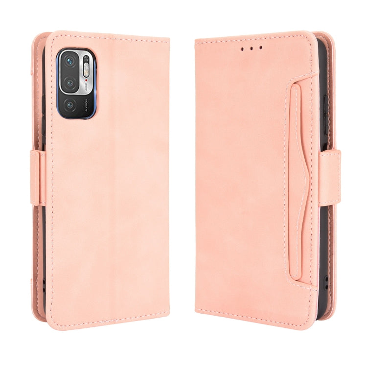 For Xiaomi Redmi Note 10 5G Skin Feel Calf Pattern Horizontal Flip Leather Case with Holder & Card Slots & Photo Frame