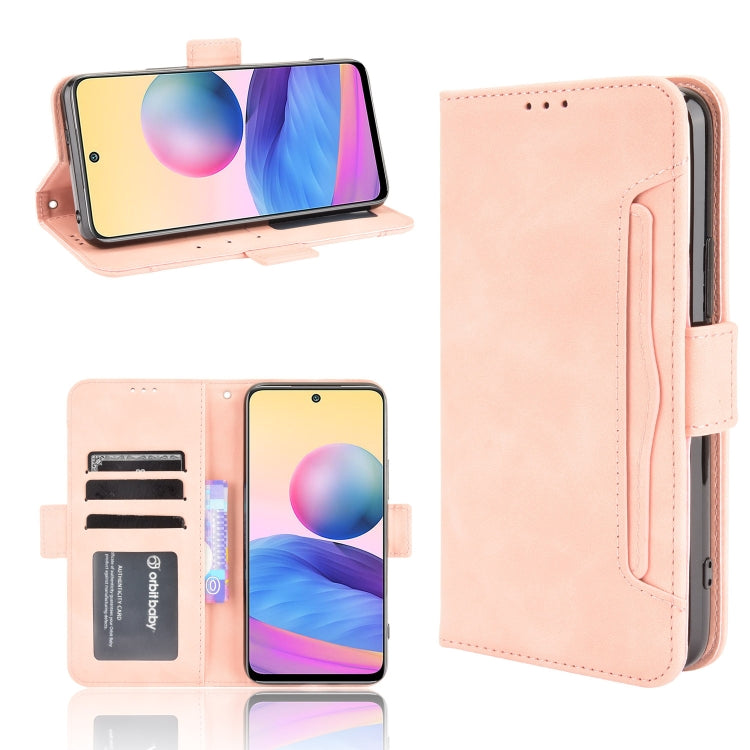 For Xiaomi Redmi Note 10 JP Version Skin Feel Calf Pattern Horizontal Flip Leather Case with Holder & Card Slots & Photo Frame