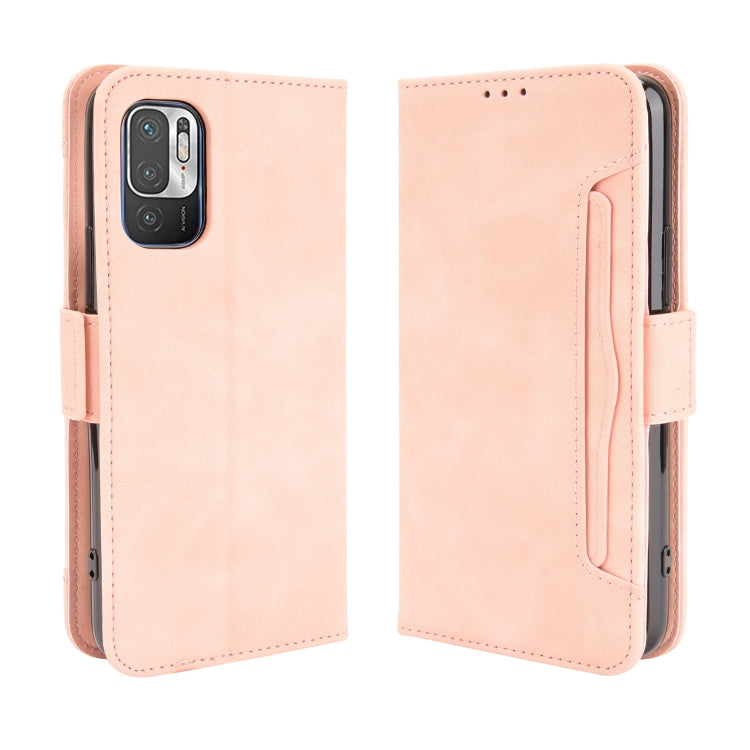 For Xiaomi Redmi Note 10 JP Version Skin Feel Calf Pattern Horizontal Flip Leather Case with Holder & Card Slots & Photo Frame