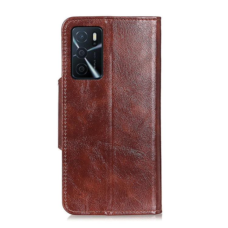For OPPO A16 Crazy Horse Texture Horizontal Flip Leather Case with Holder & 6-Card Slots & Wallet