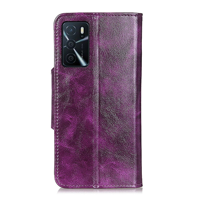 For OPPO A16 Crazy Horse Texture Horizontal Flip Leather Case with Holder & 6-Card Slots & Wallet