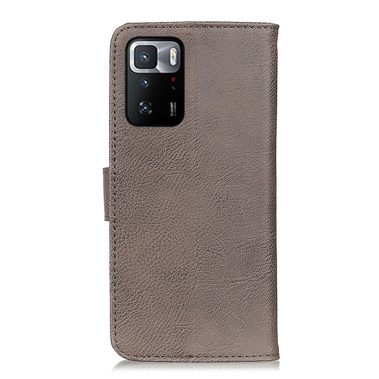 For Xiaomi Poco X3 GT KHAZNEH Cowhide Texture Horizontal Flip Leather Case with Holder & Card Slots & Wallet