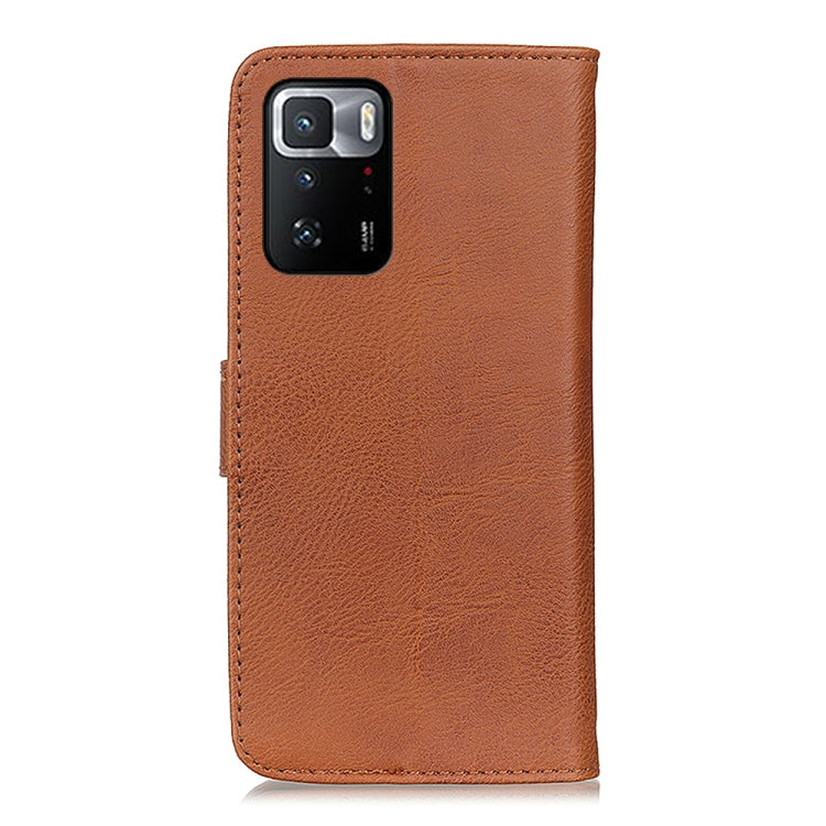 For Xiaomi Poco X3 GT KHAZNEH Cowhide Texture Horizontal Flip Leather Case with Holder & Card Slots & Wallet