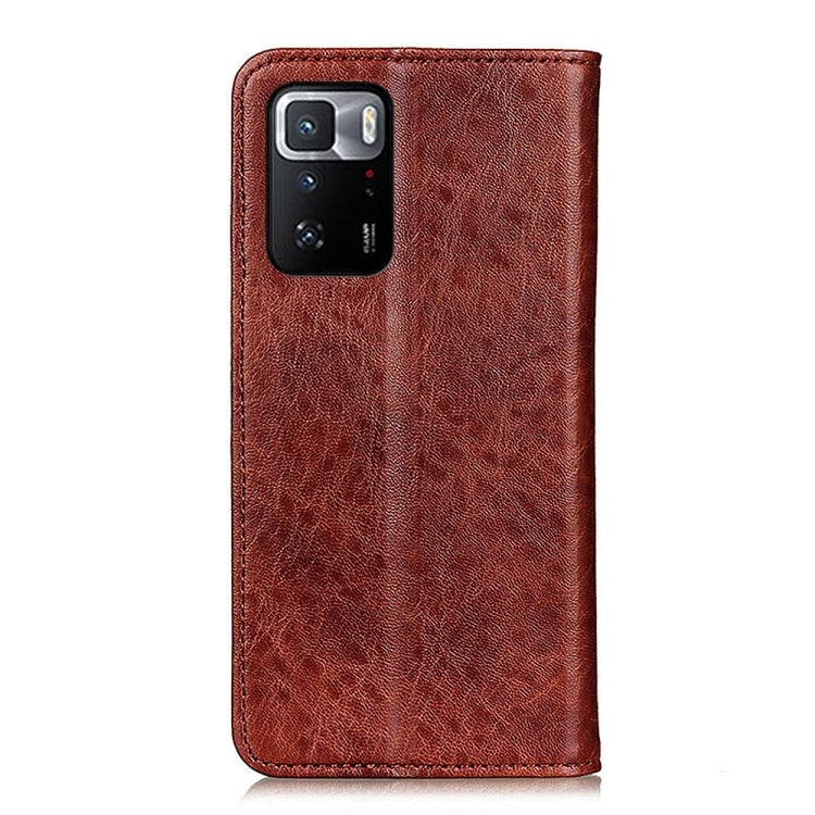 For Xiaomi Poco X3 GT Magnetic Crazy Horse Texture Horizontal Flip Leather Case with Holder & Card Slots & Wallet