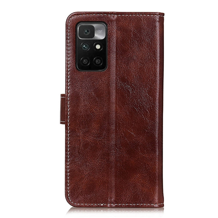 For Xiaomi Redmi 10 / Redmi Note 11 4G Retro Crazy Horse Texture Horizontal Flip Leather Case with Holder & Card Slots & Photo Frame & Wallet