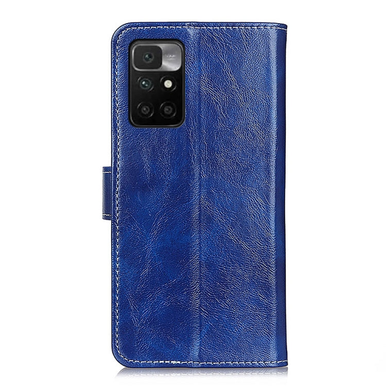 For Xiaomi Redmi 10 / Redmi Note 11 4G Retro Crazy Horse Texture Horizontal Flip Leather Case with Holder & Card Slots & Photo Frame & Wallet