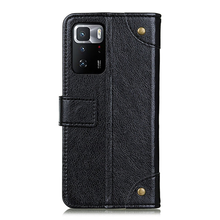 For Xiaomi Poco X3 GT Copper Buckle Nappa Texture Horizontal Flip Leather Case with Holder & Card Slots & Wallet