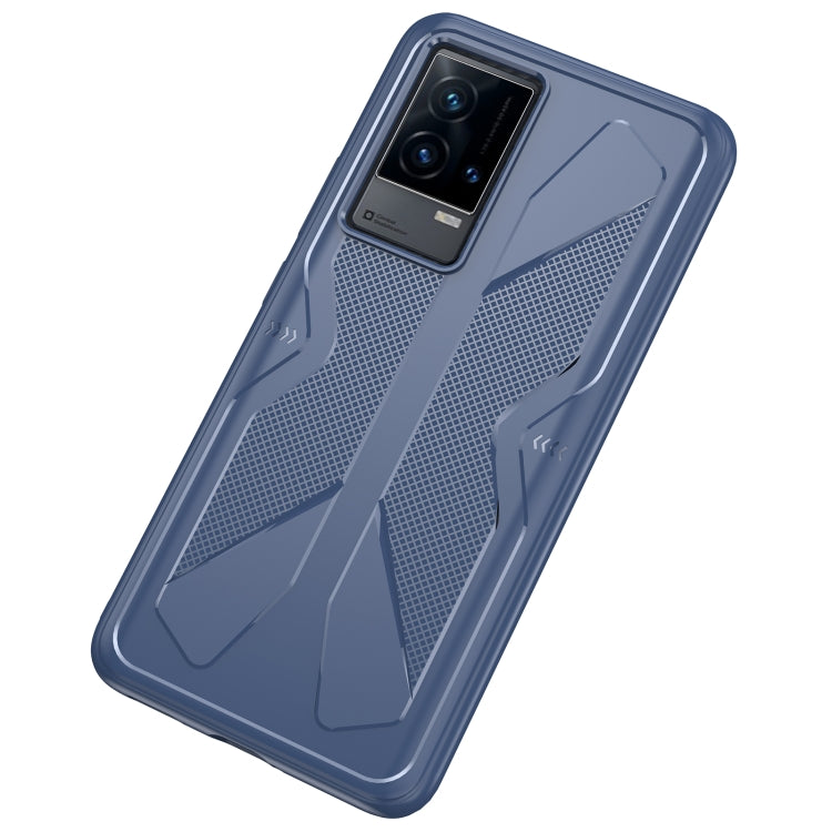 For vivo iQOO 8 Butterfly Shadow Shockproof Rubber TPU Protective Case