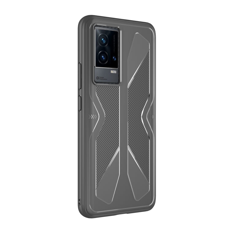 For vivo iQOO 8 Butterfly Shadow Shockproof Rubber TPU Protective Case