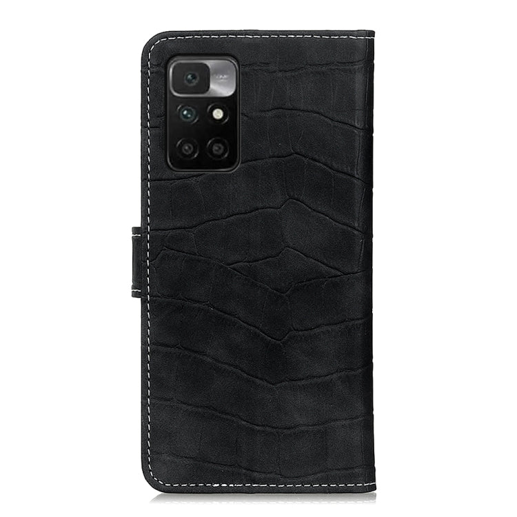 For Xiaomi Redmi 10 / Redmi Note 11 4G Magnetic Crocodile Texture Horizontal Flip Leather Case with Holder & Card Slots & Wallet