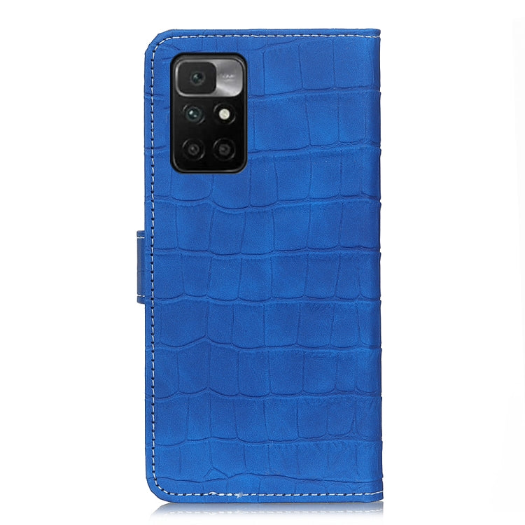 For Xiaomi Redmi 10 / Redmi Note 11 4G Magnetic Crocodile Texture Horizontal Flip Leather Case with Holder & Card Slots & Wallet