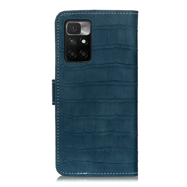 For Xiaomi Redmi 10 / Redmi Note 11 4G Magnetic Crocodile Texture Horizontal Flip Leather Case with Holder & Card Slots & Wallet