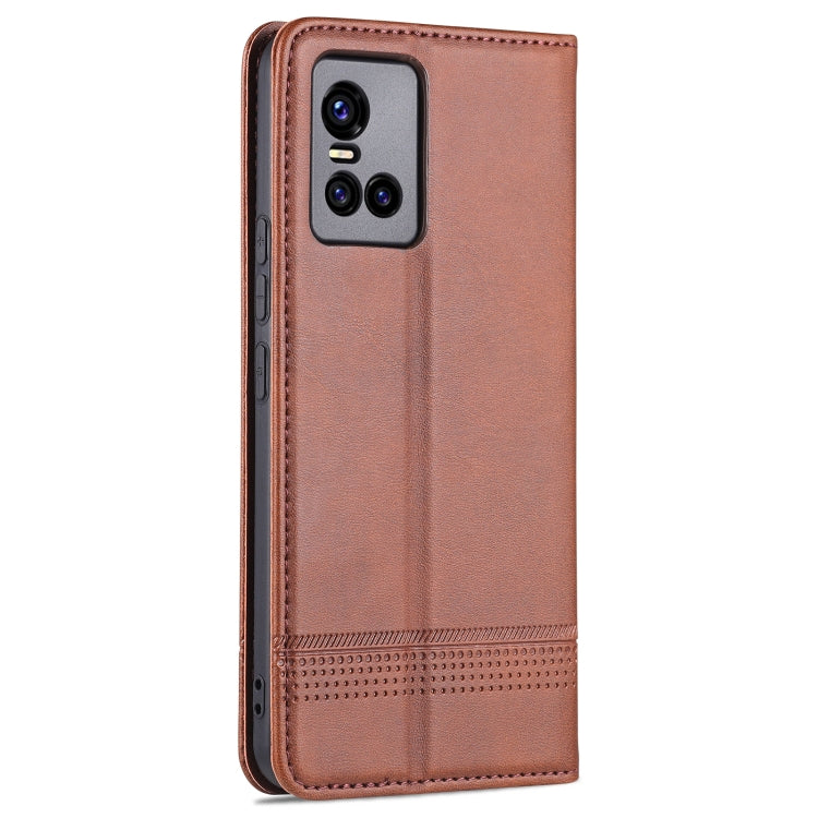 For vivo S10 AZNS Magnetic Calf Texture Horizontal Flip Leather Case with Card Slots & Holder & Wallet
