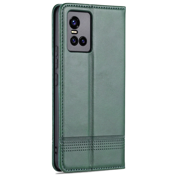 For vivo S10 AZNS Magnetic Calf Texture Horizontal Flip Leather Case with Card Slots & Holder & Wallet